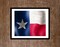 Framed Texas Flag Wall Art - Rustic Home Decor for Texas Pride